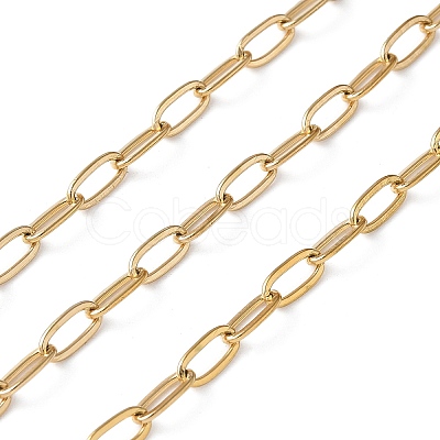 304 Stainless Steel Paperclip Chains CHS-L030-15G-1