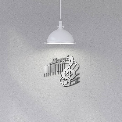 Musical Note Iron Wall Signs AJEW-WH0286-074-1