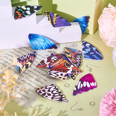 DIY Butterfly Wing Earring Making Kit DIY-TA0006-45-1