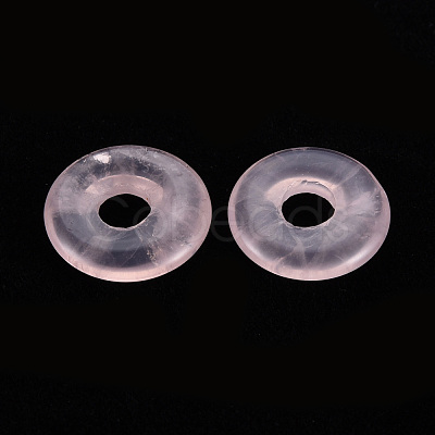 Natural Rose Quartz Pendants G-T122-66Q-1