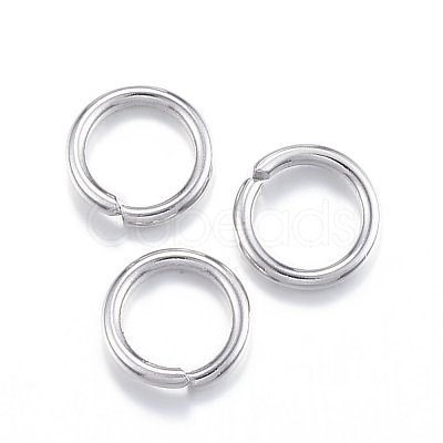 Tarnish Resistant 304 Stainless Steel Open Jump Rings X-STAS-E113-14P-1