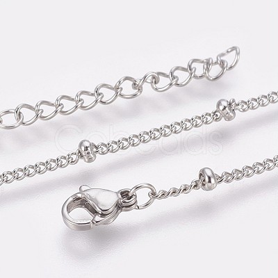 Tarnish Resistant 304 Stainless Steel Curb Chain Anklets LS-AJEW-P069-02P-1