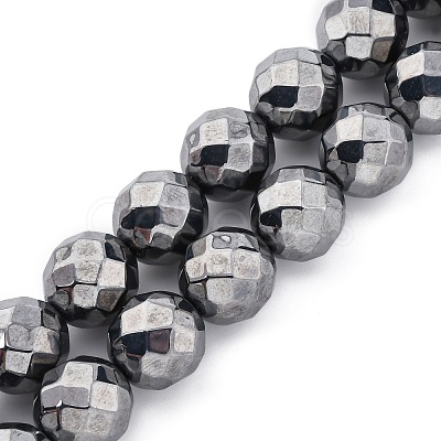 Synthetic Terahertz Stone Beads Strands G-P571-H01-01-1