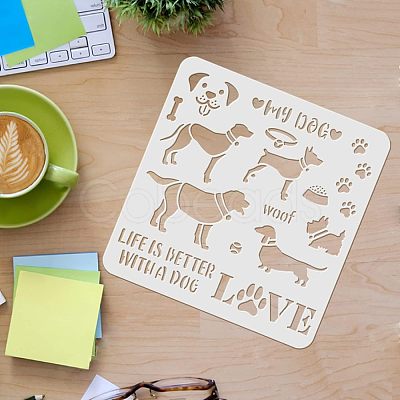 Plastic Reusable Drawing Painting Stencils Templates DIY-WH0172-302-1