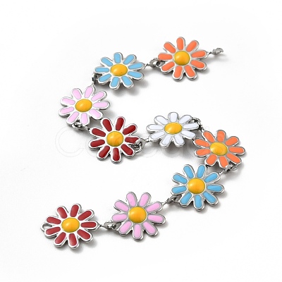 304 Stainless Steel Flower Link Chains CHS-C004-03P-1