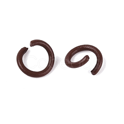 Spray Painted Iron Open Jump Rings IFIN-T017-04C-02-1