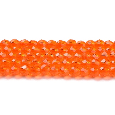 Transparent Glass Beads Strands GLAA-H021-04-26-1