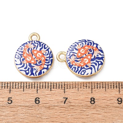 Printed Alloy Pendants AL-CBA7256-22G-1