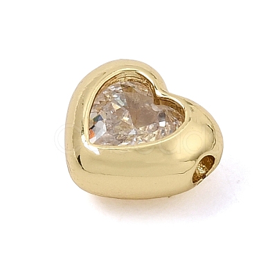 Brass Pave Cubic Zirconia Beads KK-CBA960E-05B-G-1