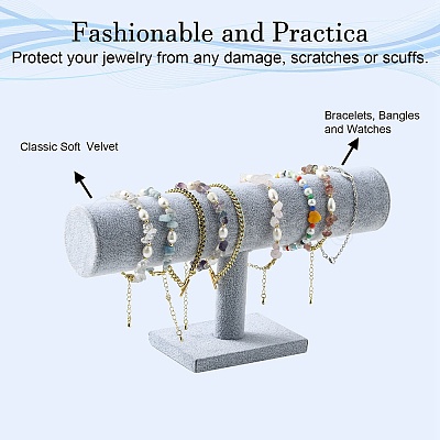 Velvet T Bar Bracelet Display Stand NDIS-F001-02-1