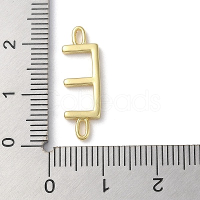 Rack Plating Brass Connector Charms KK-P245-07G-E-1