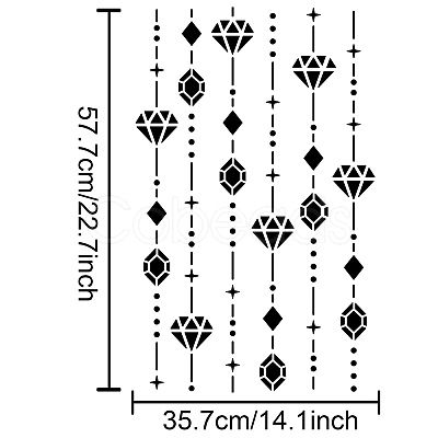 PET Hollow Out Drawing Painting Stencils DIY-WH0427-0009-1