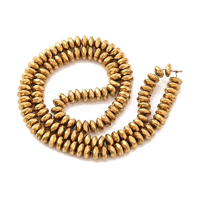 Electroplate Non-magnetic Synthetic Hematite Beads Strands G-J160-D-02-1