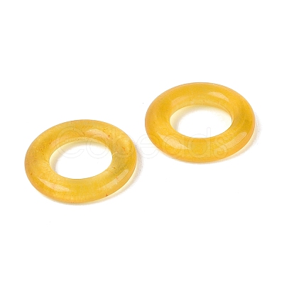 Dyed Natural White Jade Linking Rings G-Q601-43E-1