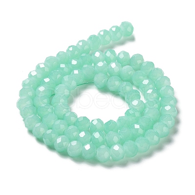 Baking Paint Imitation Jade Glass Bead Strands LS-DGLA-A034-J10mm-A22-1