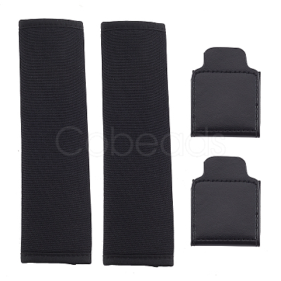 1 Set Imitation Leather Car Seatbelt Regulator Car Seat AJEW-FH0001-86-1