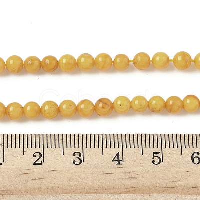 Natural Beeswax Beads Strands G-L095-B02-5mm-01-1