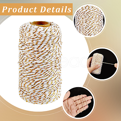 2 Rolls Macrame 2-Ply Cotton Braided Thread MAKN-CY0001-01A-1