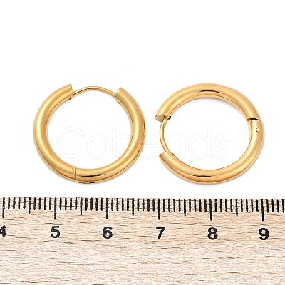 Ion Plating(IP) 304 Stainless Steel Huggie Hoop Earrings EJEW-O087-06A-1