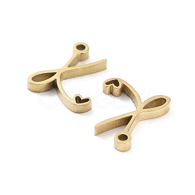 304 Stainless Steel Charms STAS-M327-02G-K-1