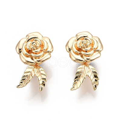 Magnetic Brass Clip on Earring Findings KK-G436-05G-1