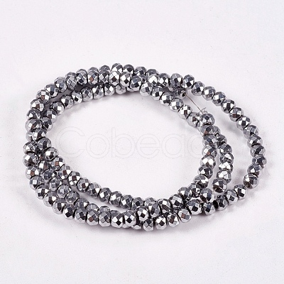 Electroplate Non-magnetic Synthetic Hematite Beads Strands G-J160-C-01-1