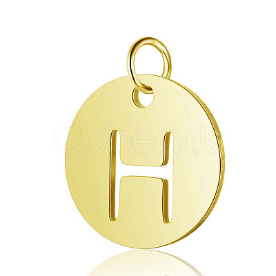 304 Stainless Steel Charms Ion Plating(IP) A-STAS-S105-T514G-H-1
