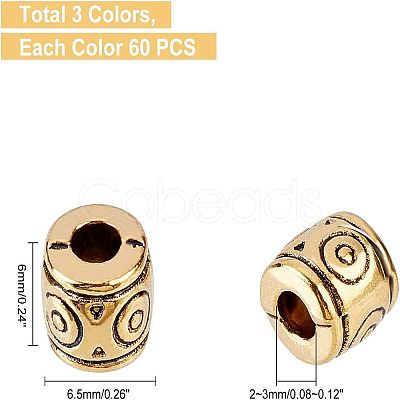 Tibetan Style Alloy Beads PALLOY-FH0001-09-NR-1