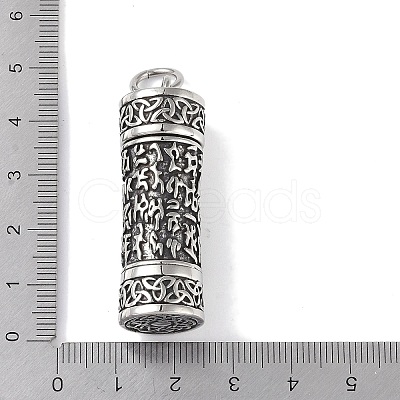 Openable 316 Surgical Stainless Steel Urn Ashes Pendants STAS-E212-29AS-04-1