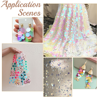 80G 10 Colors PVC Paillette Pendants FIND-SC0023-20A-1
