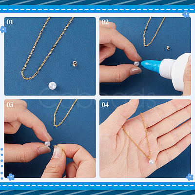 90Pcs 3 Styles 304 Stainless Steel Cup Pearl Peg Bails Pin Pendants STAS-ME0002-96-1