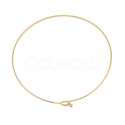 Rack Plating Brass Choker Necklaces NJEW-Q348-03G-1