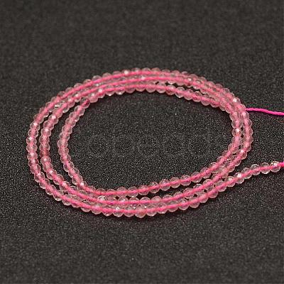 Natural Strawberry Quartz Beads Strands G-K182-2mm-06-1