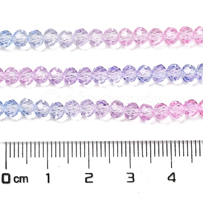Transparent Painted Glass Beads Strands DGLA-A034-T4mm-A08-1