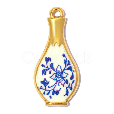 Printed 304 Stainless Steel with Enamel Pendants SA-OY002-95G-1