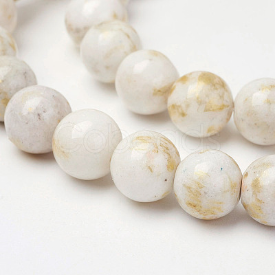 Natural Mashan Jade Beads Strands X-G-P232-01-F-8mm-1