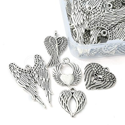 30Pcs 6 Styles Alloy Pendant FIND-YW0003-38-1