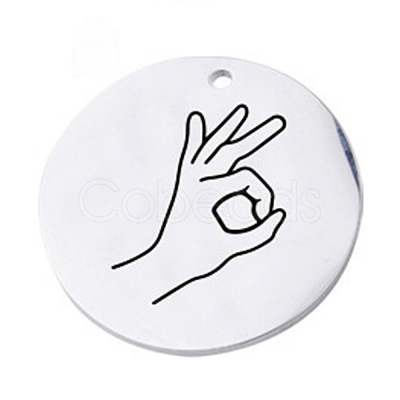 304 Stainless Steel Pendants FIND-CJC0003-06A-1