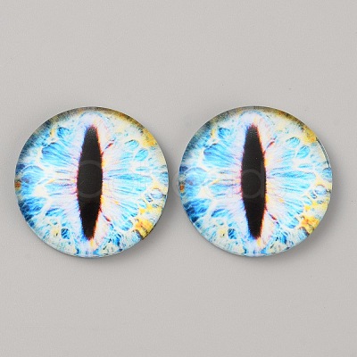 Luminous Self Adhesive Glass Eyes Cabochons DIY-WH0304-941C-38-1