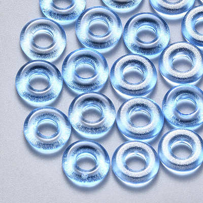 Transparent Spray Painted Glass Beads GLAA-S190-003A-01-1