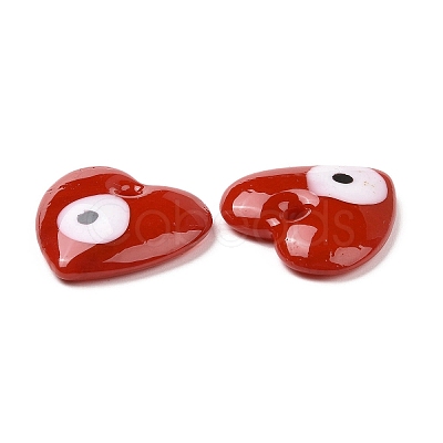 Handmade Evil Eye Lampwork Pendants LAMP-O018-01B-1