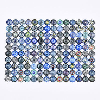 Flatback Glass Cabochons for DIY Projects GGLA-S047-12mm-06I-1