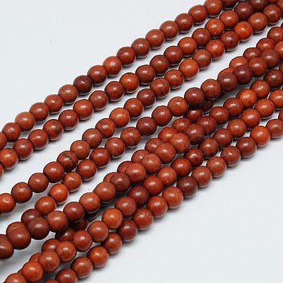 1 Strand Synthetic Turquoise Round Beads Strands X-TURQ-G106-8mm-02J-1