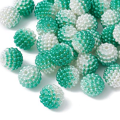 Imitation Pearl Acrylic Beads OACR-FS0001-42E-1