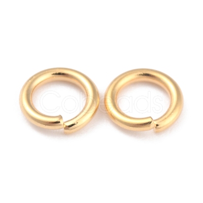 Rack Plating Brass Open Jump Rings KK-O139-18O-G-1