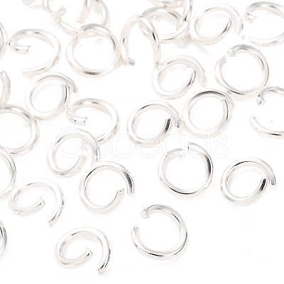 Brass Open Jump Rings KK-G604-08S-25-1
