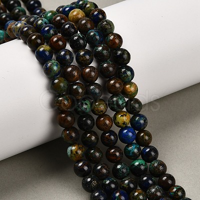 Natural Azurite Beads Strands G-P568-A02-01-1