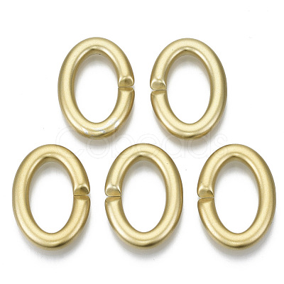 Opaque Spray Painted Acrylic Linking Rings OACR-S021-67A-B01-1
