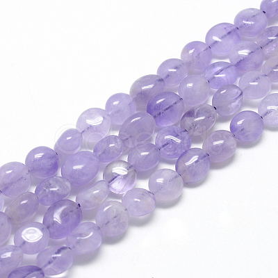 Natural Lavender Amethyst Beads Strands G-R445-8x10-23-1