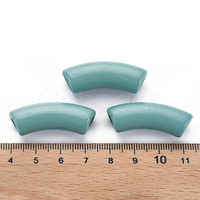 Opaque Acrylic Beads MACR-S372-001B-15-4712-1